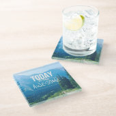 Vandaag was Geweldige Glazen Onderzetter (Schuin)