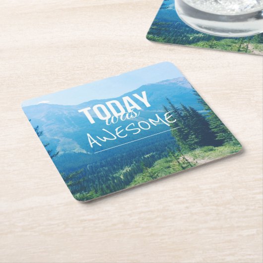 Vandaag was Geweldige Kartonnen Onderzetters (Schuin)