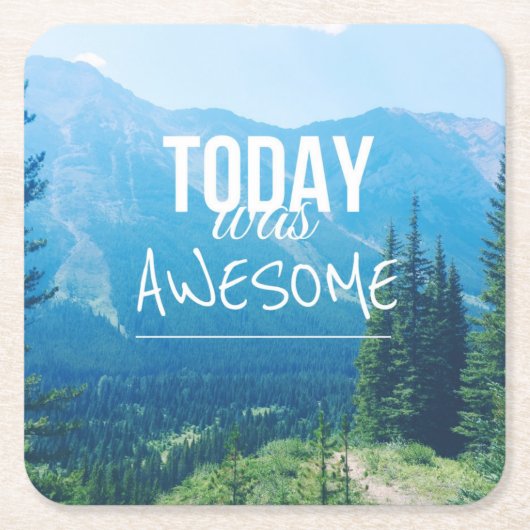 Vandaag was Geweldige Kartonnen Onderzetters (Voorkant)