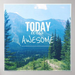 Vandaag was Geweldige Poster