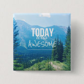 Vandaag was Geweldige Vierkante Button 5,1 Cm (Voorkant)