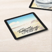 Vandaag was verbazingwekkend kartonnen onderzetters (Schuin)