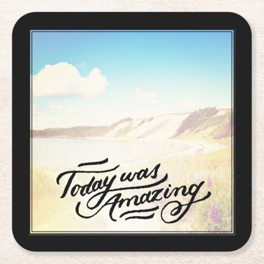 Vandaag was verbazingwekkend kartonnen onderzetters (Voorkant)