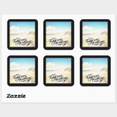 Vandaag was verbazingwekkend vierkante sticker (Vel)