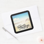 Vandaag was verbazingwekkend vierkante sticker (Envelop)