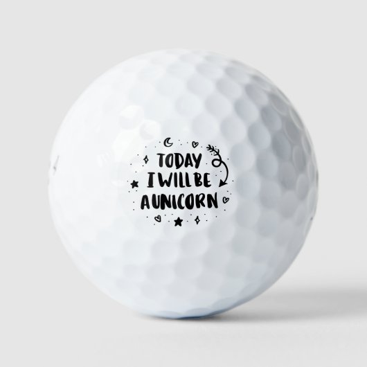 Vandaag word ik een Unicorn Golfballen (Voorkant)