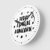 Vandaag word ik een Unicorn Ronde Klok (Hoek)