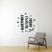 Vandaag word ik een Unicorn Wandkleed (In Situ (horizontaal))