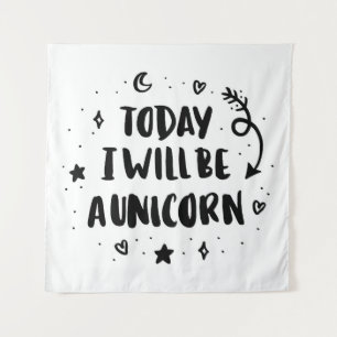 Vandaag word ik een Unicorn Wandkleed