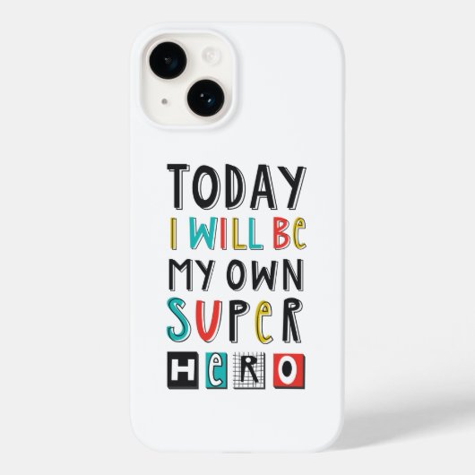 Vandaag word ik mijn eigen superheld Case-Mate iPhone case (Achterkant)