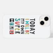 Vandaag word ik mijn eigen superheld Case-Mate iPhone case (Achterkant (horizontaal))