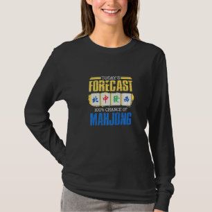 Vandaag wordt de 100 kans op Mahjong Game Mahjong T-shirt