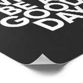 Vandaag wordt een goede dag | positieve wandkunst poster (Hoek)