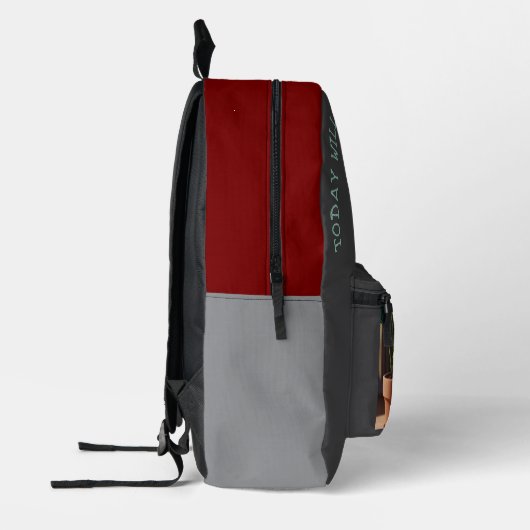 Vandaag wordt het beter.. bedrukte rugzak (Links)