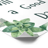 Vandaag wordt het een goede dag Motivatie Poster (Hoek)