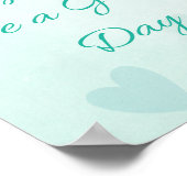 Vandaag wordt het een goede dag Motivatie Poster (Hoek)