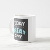 Vandaag wordt het een grote dag - Blauwe Mok (Voorkant links)