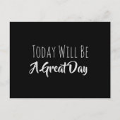 Vandaag wordt het een mooie dag voor een Briefkaar Briefkaart (Voorkant)