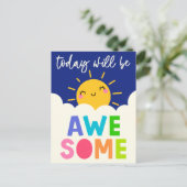 Vandaag wordt het Geweldige Briefkaart (Staand voorkant)