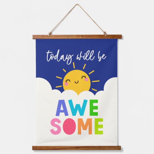 Vandaag wordt het Geweldige Hangend Wandkleed (Voorkant)