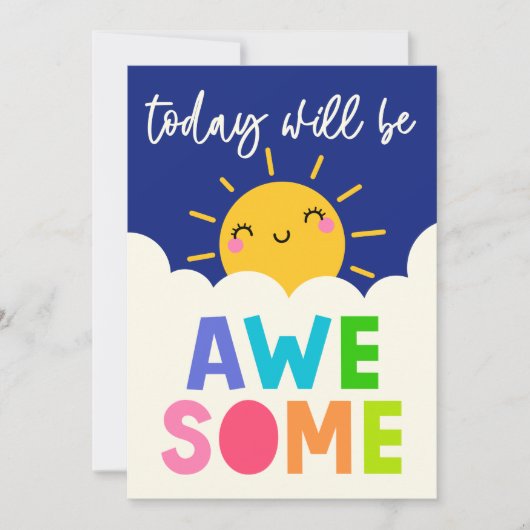 Vandaag wordt het Geweldige Kaart (Voorkant)