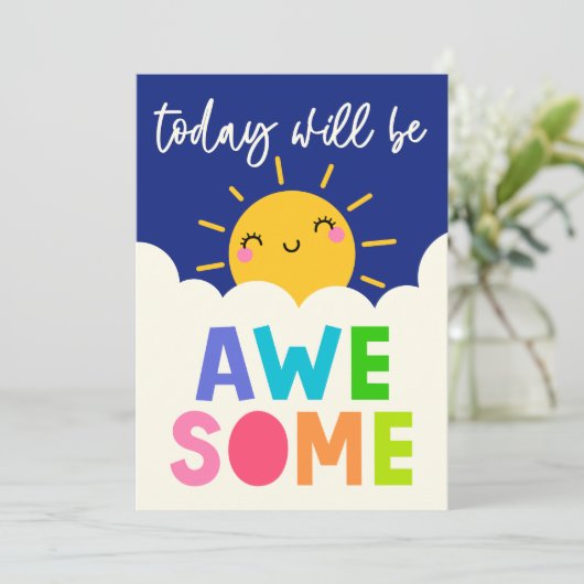 Vandaag wordt het Geweldige Kaart (Staand voorkant)