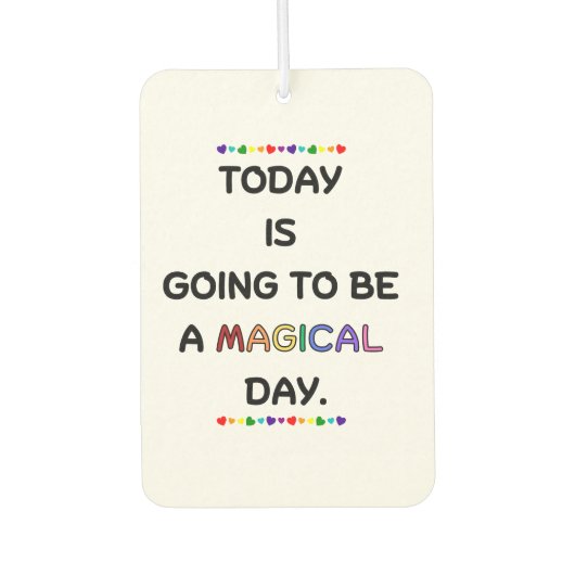 Vandaag wordt het.. luchtverfrisser (Voorkant)