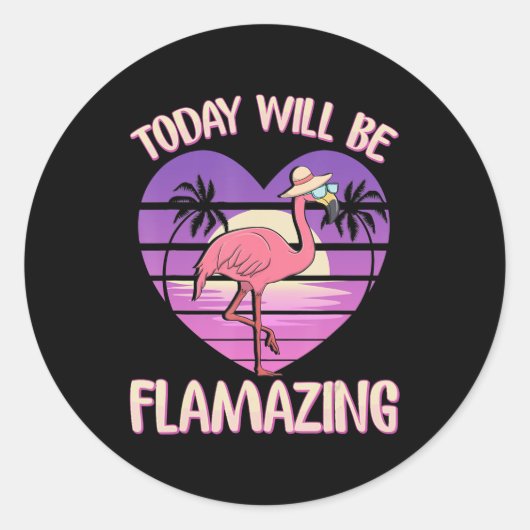 Vandaag zal geweldig zijn ronde sticker (Voorkant)