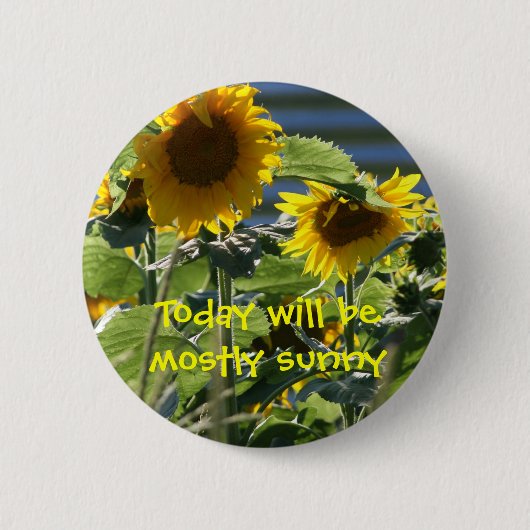 Vandaag zal het vooral zonnige Button zijn (Voorkant)