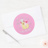 Vandaag zal ik baken! ronde sticker (Envelop)