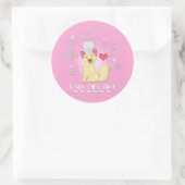 Vandaag zal ik baken! ronde sticker (Tas)
