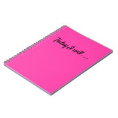 Vandaag zal ik... Dagelijkse planning van doelstel Notitieboek (Linkerzijde)