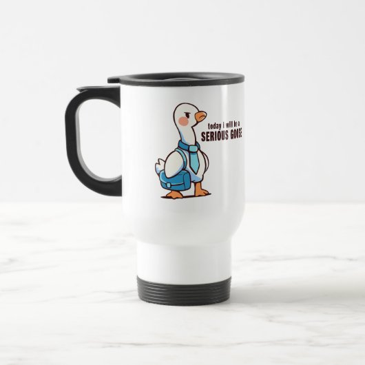 Vandaag zal ik een serieuze gans zijn reisbeker (Links)
