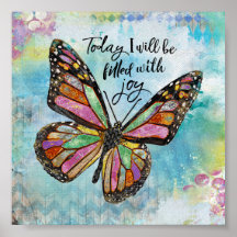 Vandaag zal ik gevuld worden met vrolijke Posters