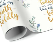 Vandaag zal ik mijn geloof vrijmoedig beleven cadeaupapier (Rol Hoek)