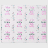 Vandaag zal ik moedig mijn geloof uitleven cadeaupapier (Vlak)