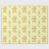 Vandaag zal ik moedig mijn geloof uitleven cadeaupapier (Vlak)