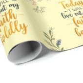 Vandaag zal ik moedig mijn geloof uitleven cadeaupapier (Rol Hoek)