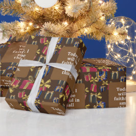 Vandaag zal ik trouw zijn in kleine dingen. cadeaupapier