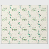 Vandaag zal ik vergeven zoals Christus mij vergeef Cadeaupapier (Vlak)