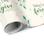 Vandaag zal ik vergeven zoals Christus mij vergeef Cadeaupapier (Rol Hoek)