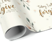 Vandaag zal ik vergeven zoals Christus mij vergeef Cadeaupapier (Rol Hoek)