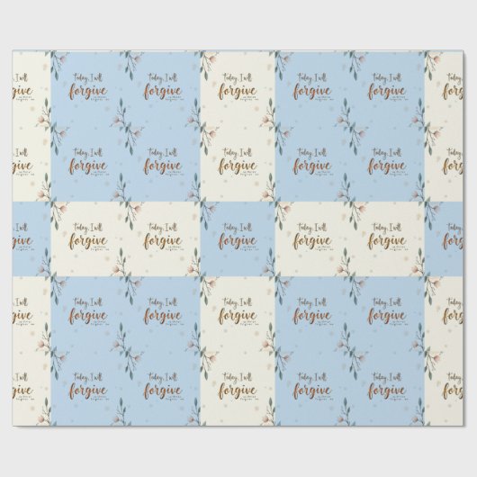 Vandaag zal ik vergeven zoals Christus mij vergeef Cadeaupapier (Vlak)