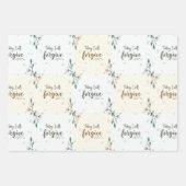 Vandaag zal ik vergeven zoals Christus mij vergeef Inpakpapier Vel (Voorkant)