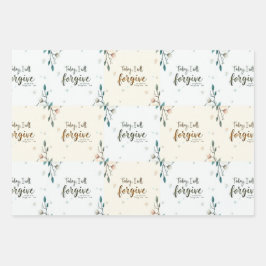 Vandaag zal ik vergeven zoals Christus mij vergeef Inpakpapier Vel