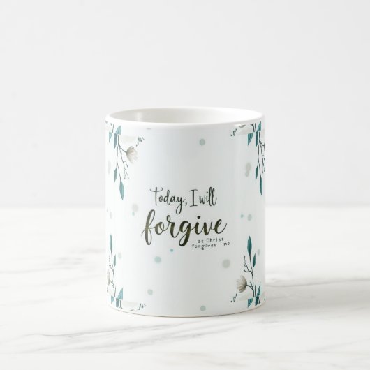 Vandaag zal ik vergeven zoals Christus mij vergeef Koffiemok (Center)