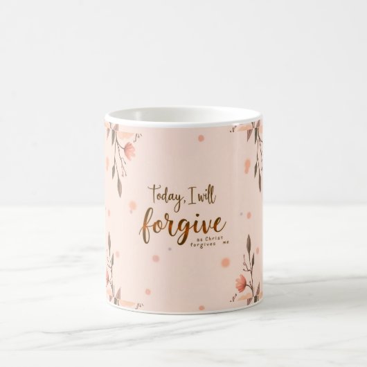 Vandaag zal ik vergeven zoals Christus mij vergeef Koffiemok (Center)