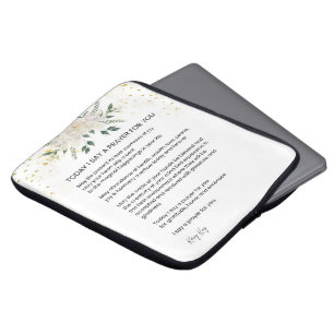 Vandaag zeg ik een gebed voor u - hoop op vrede ge laptop sleeve
