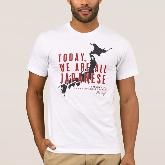 VANDAAG ZIJN WE ALLEMAAL JAPANS T-SHIRT (Voorkant)