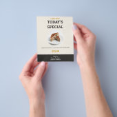 Vandaag's Speciale Voedsel Bedrijf Modern Lunch Me Flyer (Hand)